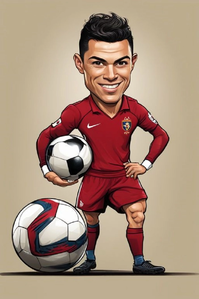 Ảnh CR7 bản chibi ngầu