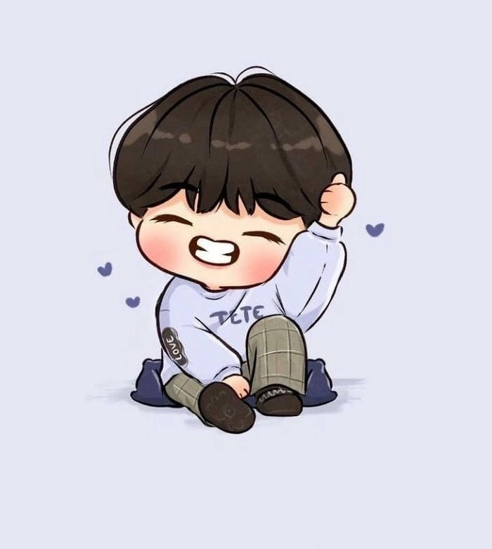 Ảnh BTS Jungkook chibi siêu đáng yêu
