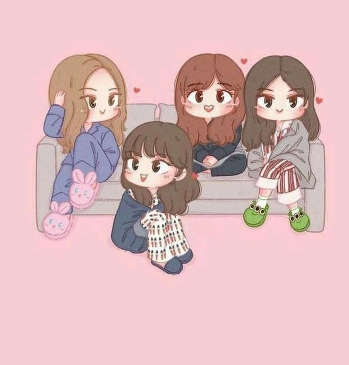 Ảnh BlackPink chibi cute dễ thương