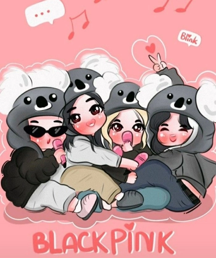 Ảnh BlackPink chibi phù hợp làm avatar