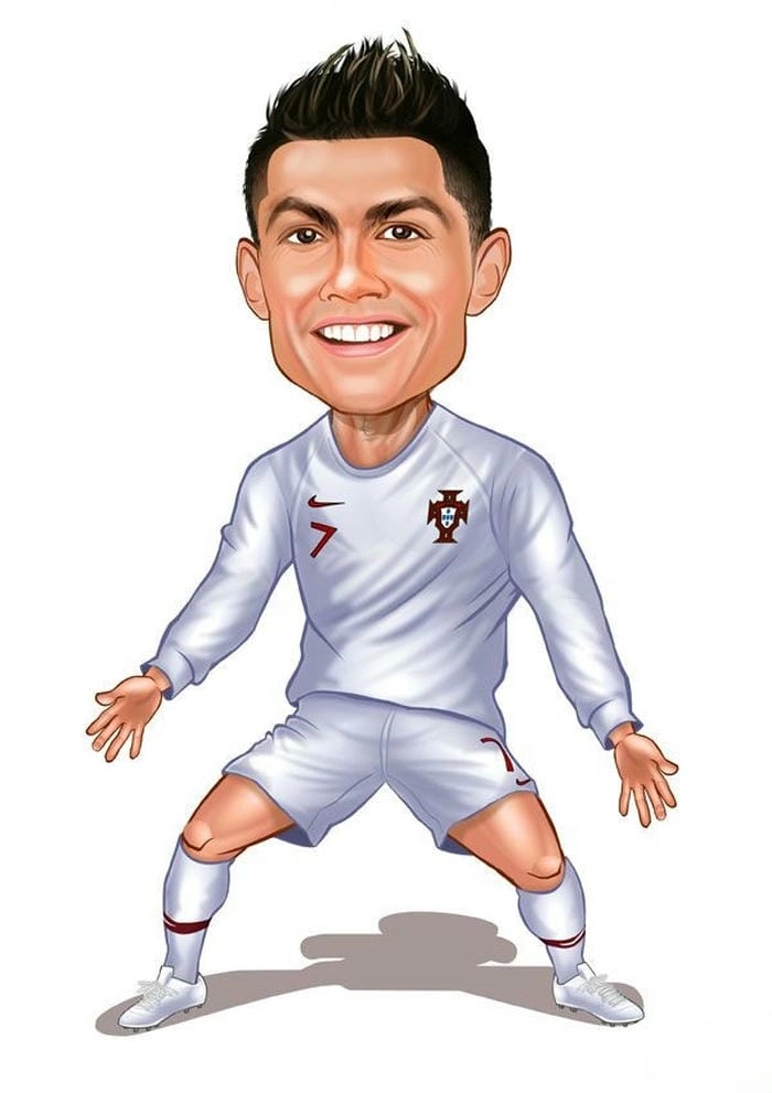 Ảnh CR7 chibi cực kỳ đáng yêu