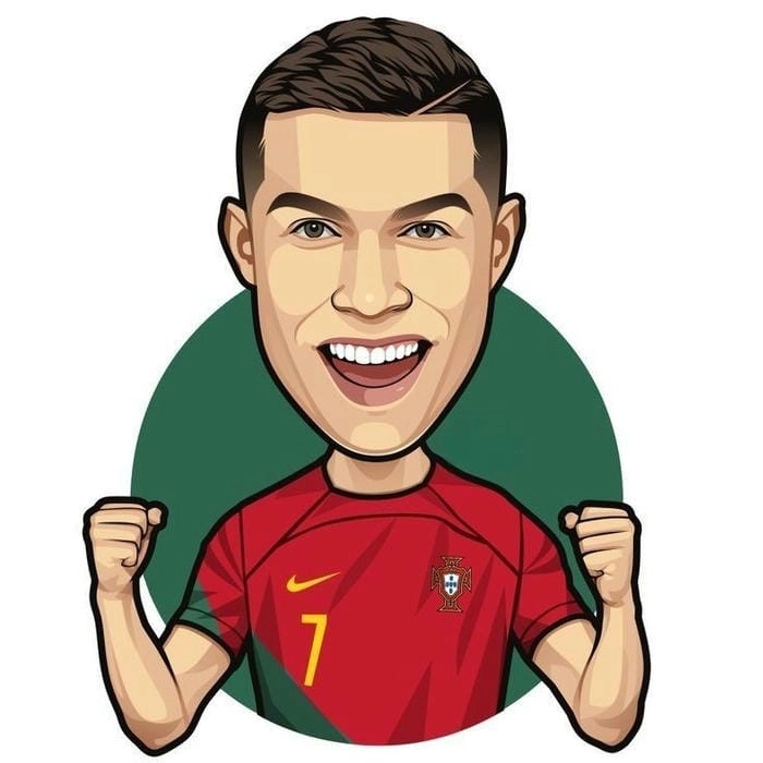 Ảnh CR7 chibi ngộ nghĩnh