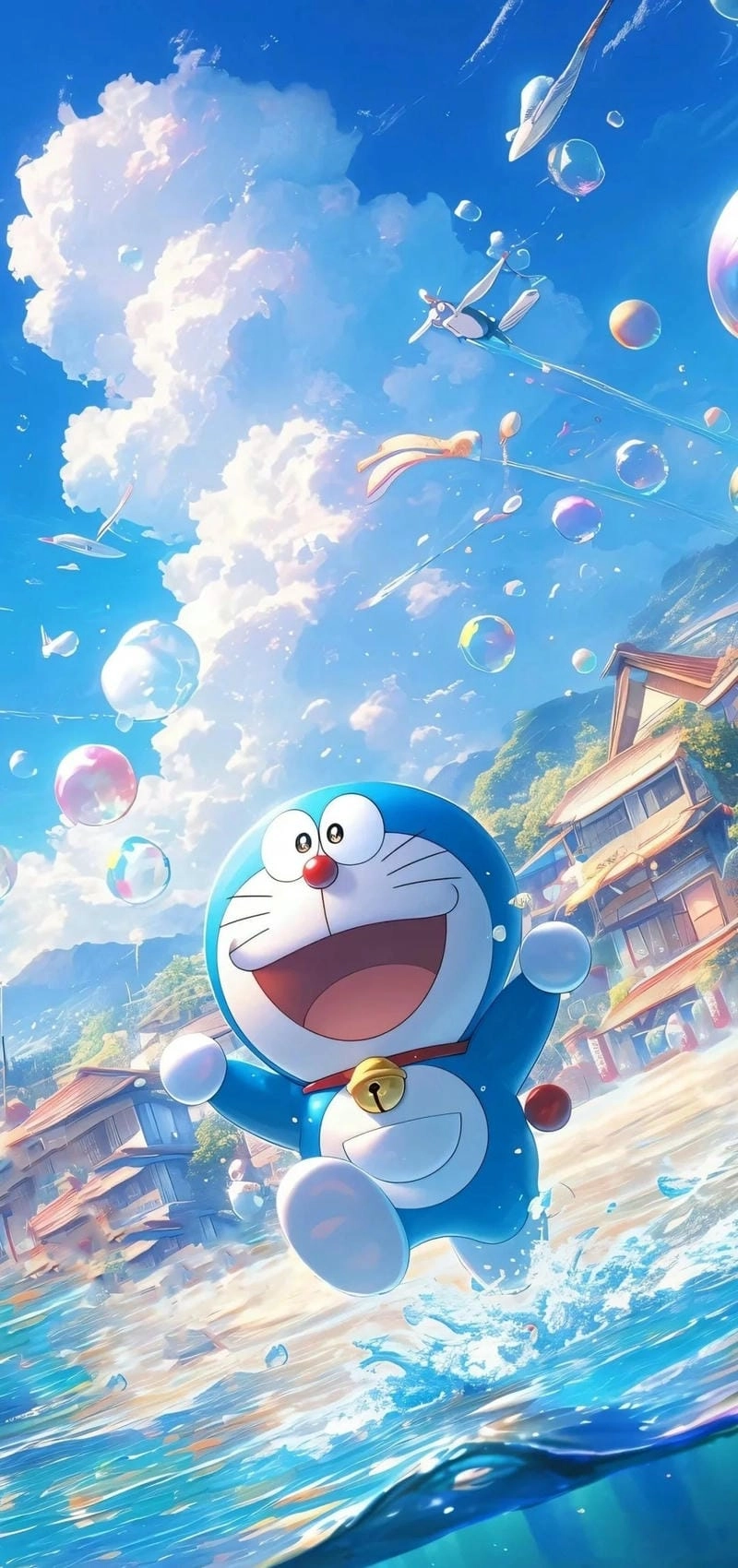 Ảnh Doremon cute làm hình nền cực yêu