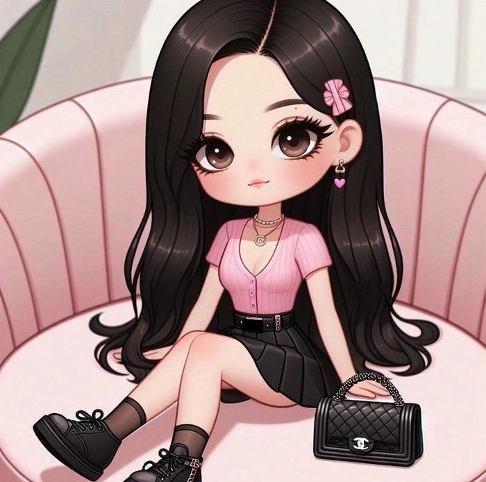 Ảnh Jennie chibi cute cho điện thoại