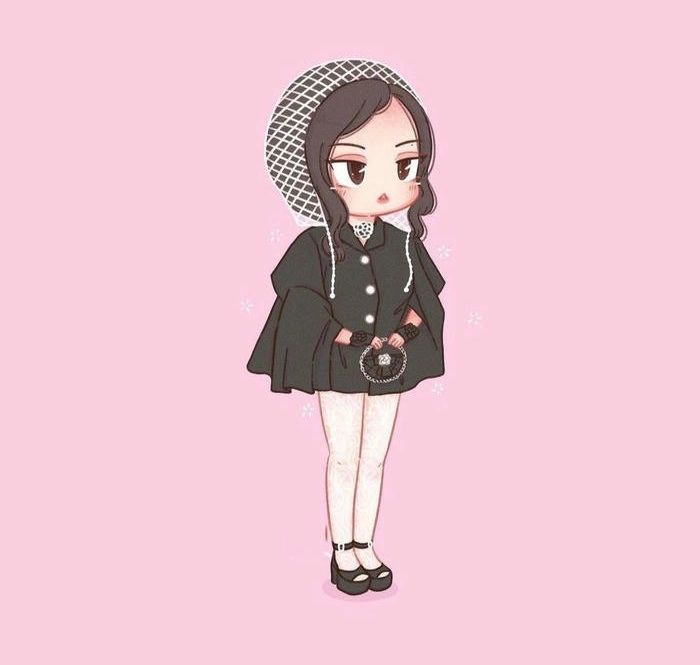 Ảnh Jennie chibi ngầu mà vẫn cute
