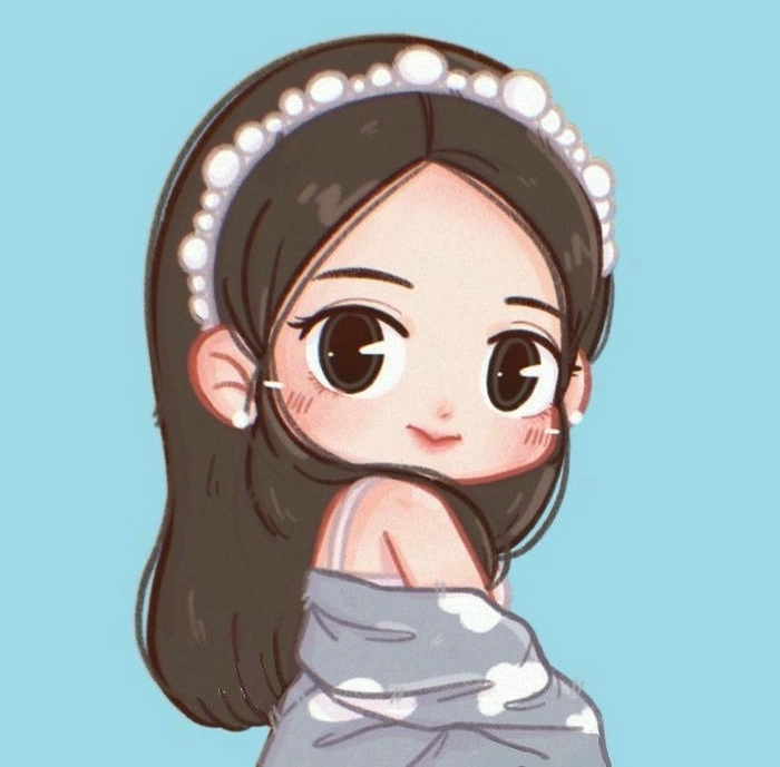 Ảnh Jisoo chibi dễ thương ngọt ngào