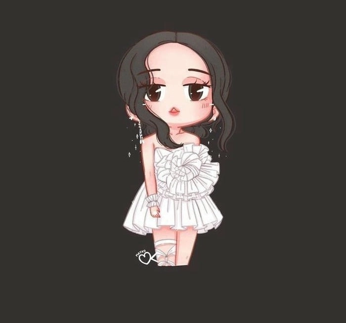 Ảnh Jisoo chibi mới nhất cực chất