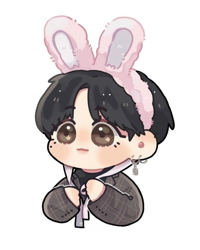 Ảnh Jungkook chibi đeo kính