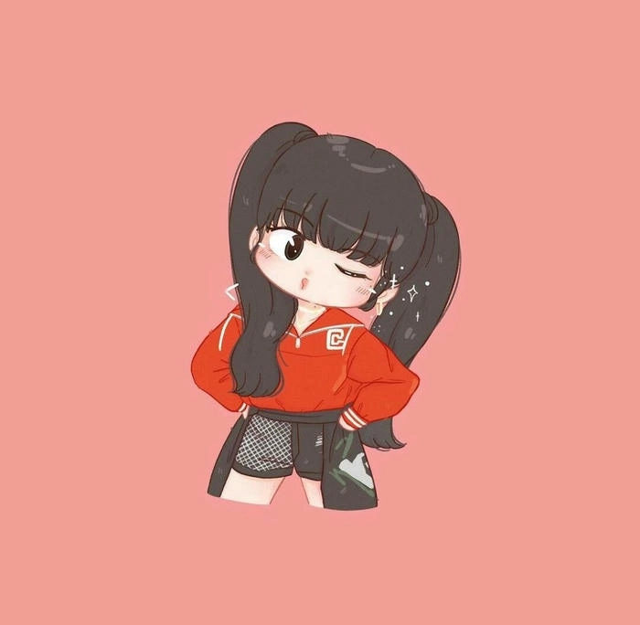 Ảnh Lisa BLACKPINK cute dạng hoạt hình