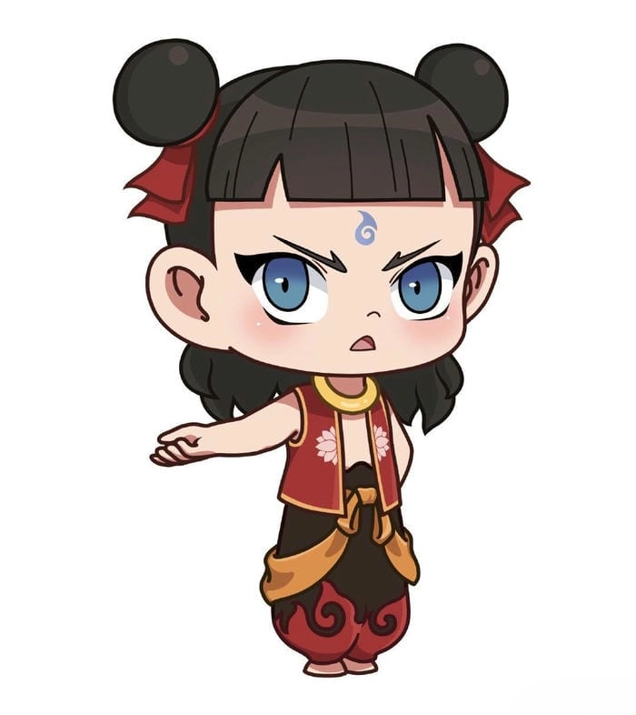Ảnh Na Tra chibi cho avatar mạng xã hội