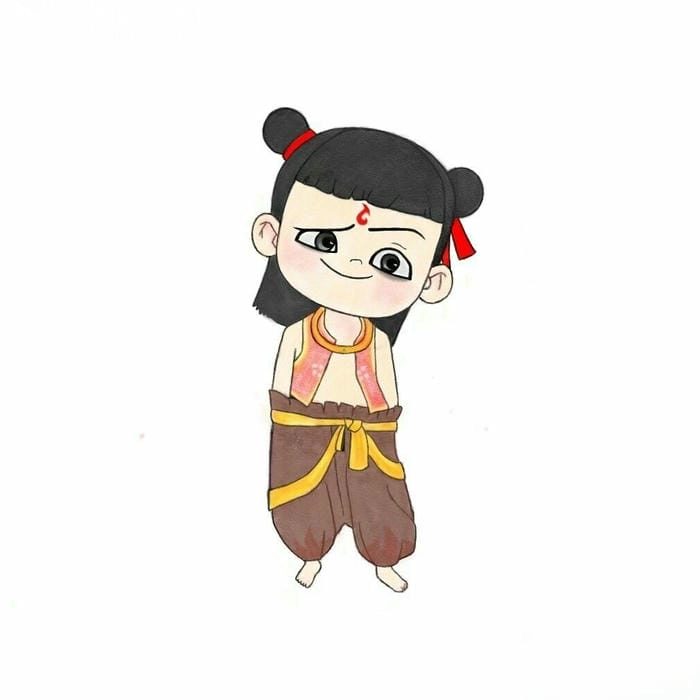 Ảnh Na Tra chibi ngầu nhưng cute