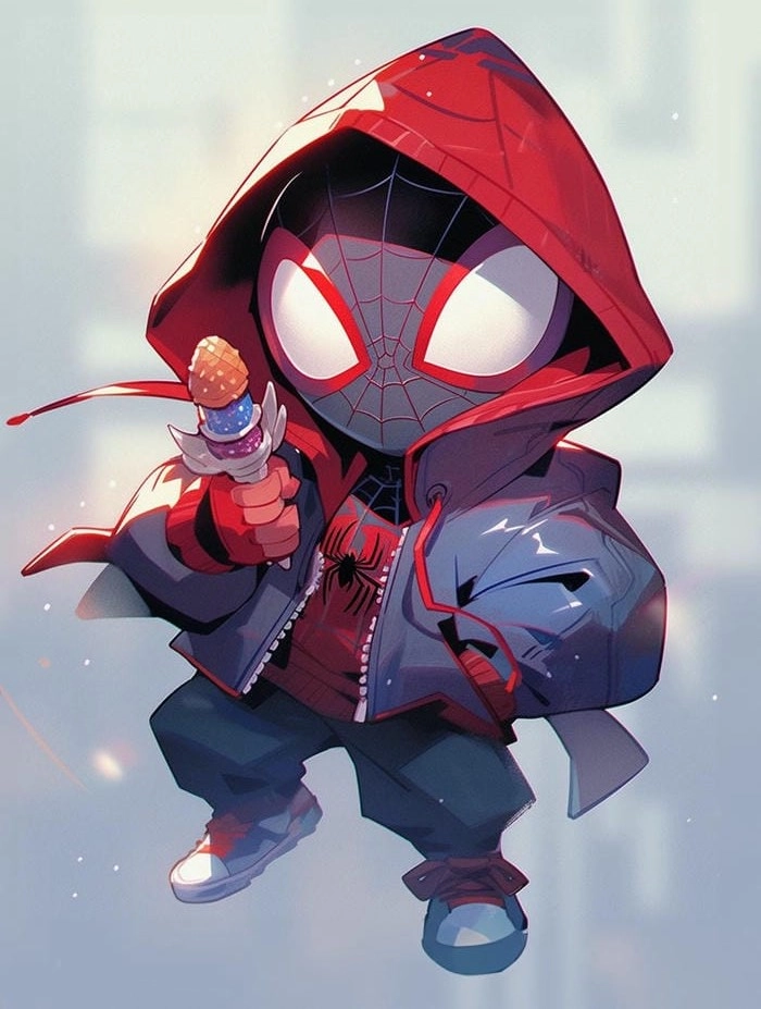 Ảnh Spider Man chibi dễ thương