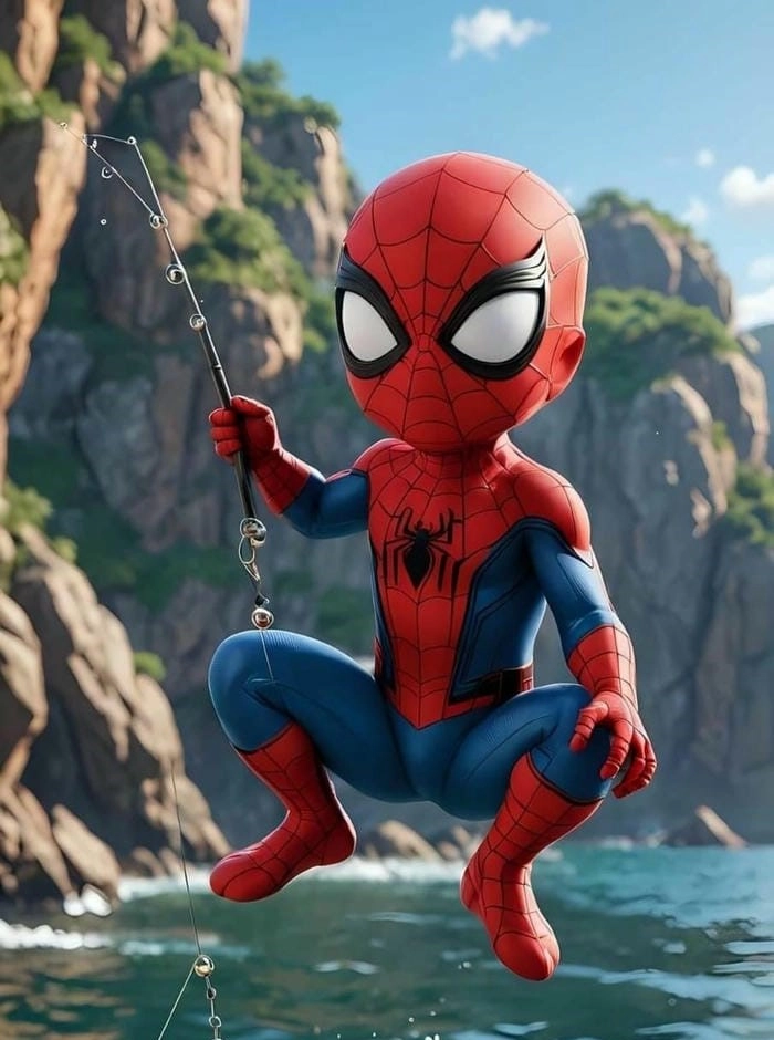 Ảnh Spider Man hoạt hình chibi