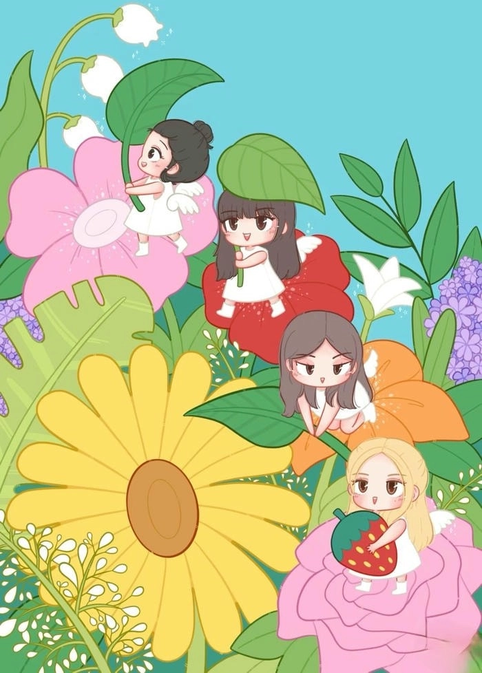 Ảnh anime BlackPink chibi cute độc đáo
