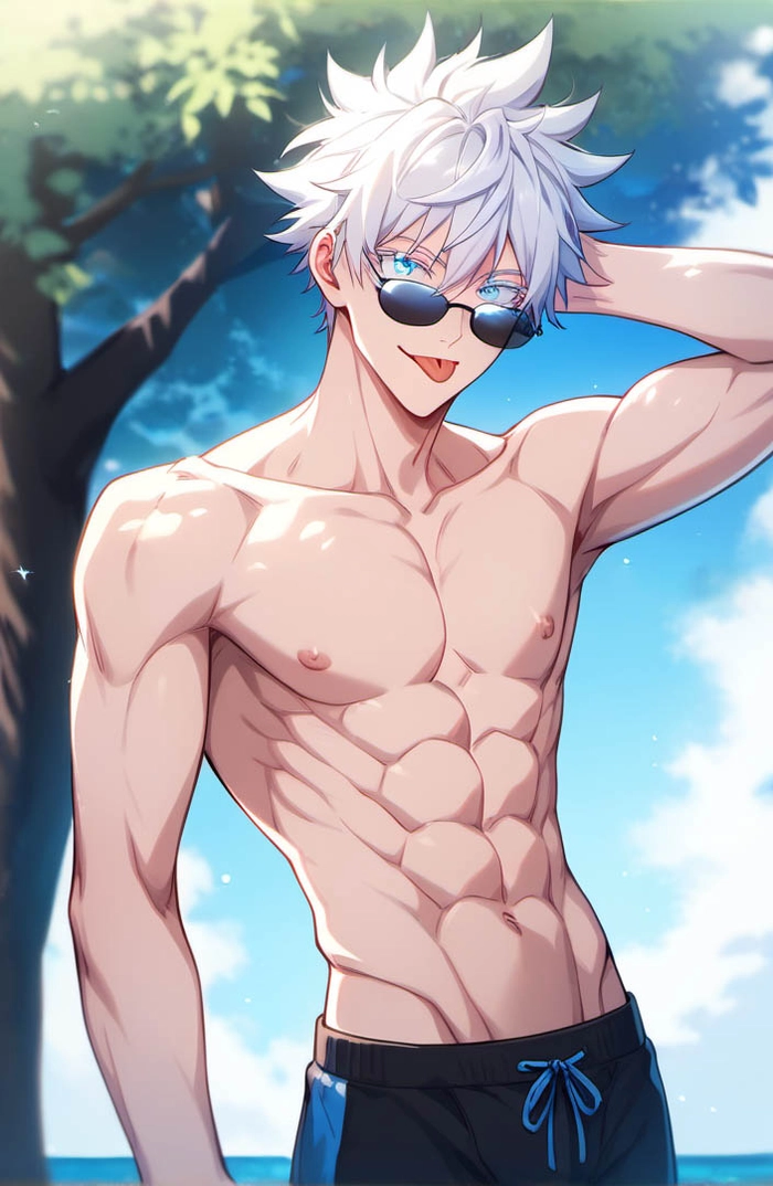 Ảnh avatar Gojo Satoru body 6 múi siêu ngầu