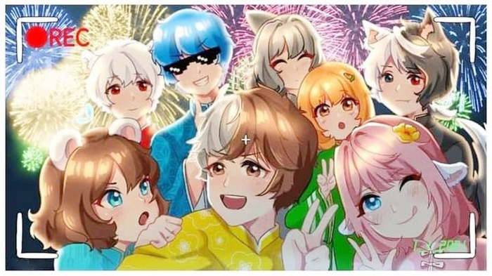 Ảnh chibi Hero Team tạo hình dễ thương