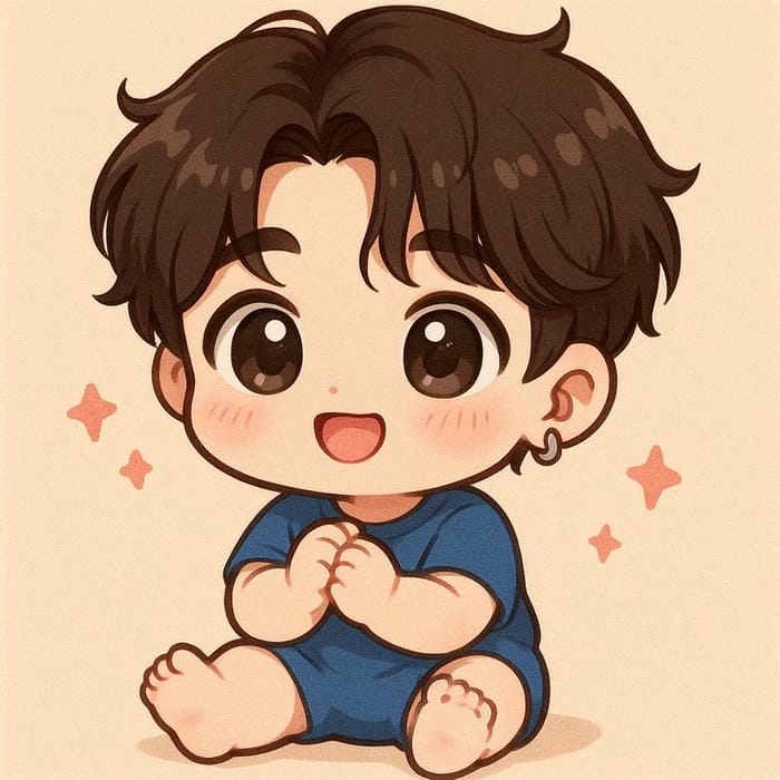Ảnh chibi Jungkook buồn dễ thương