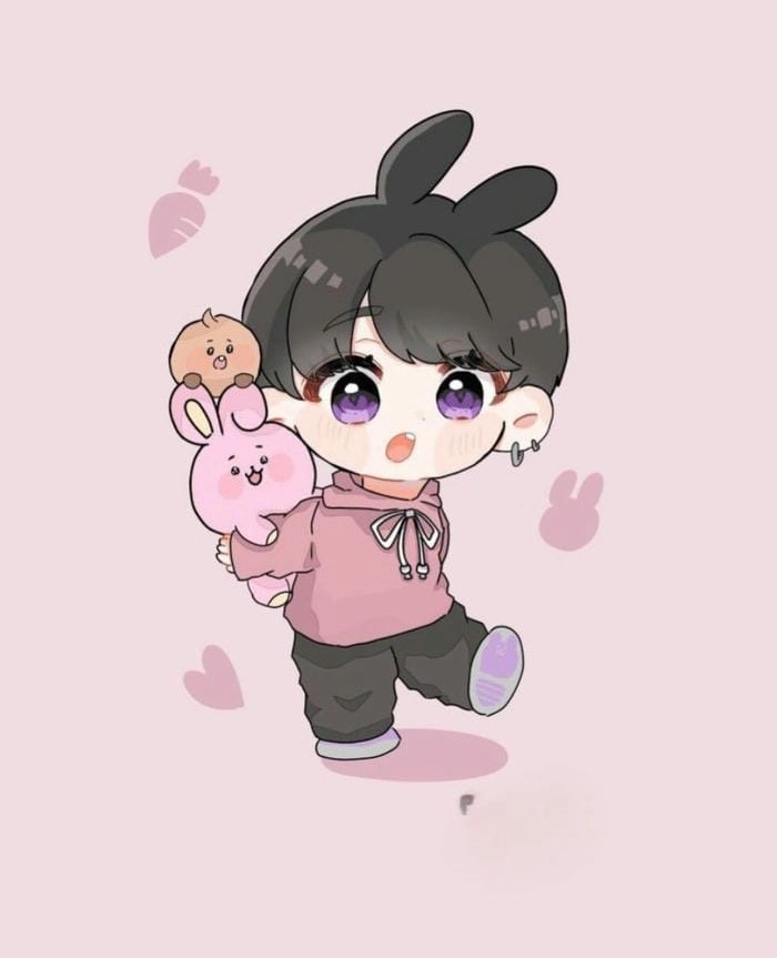 Ảnh chibi Jungkook chất ngầu