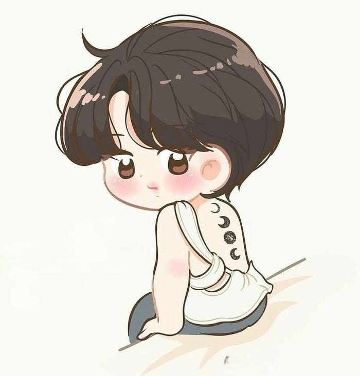 Ảnh chibi Jungkook cool ngầu