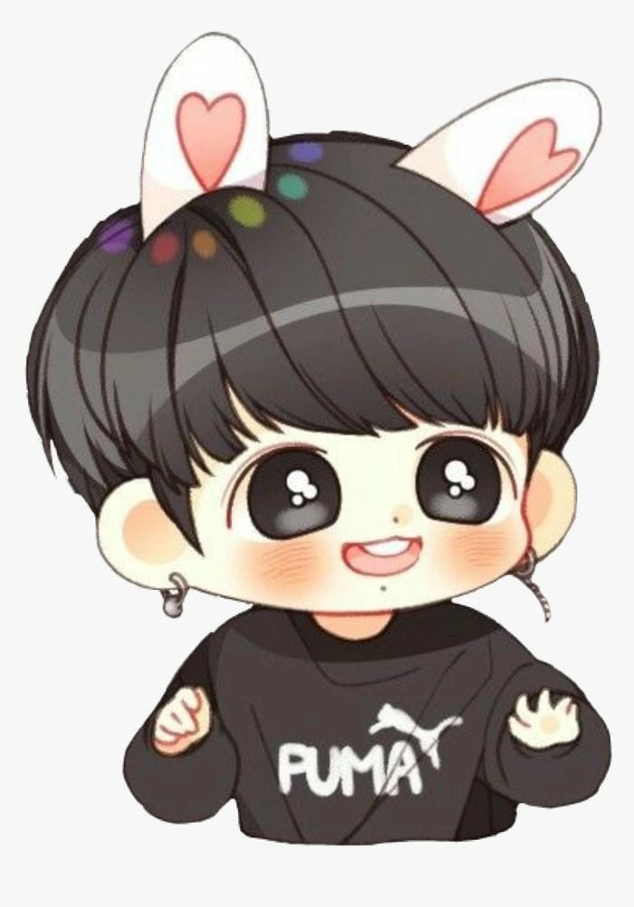 Ảnh chibi Jungkook cười xinh