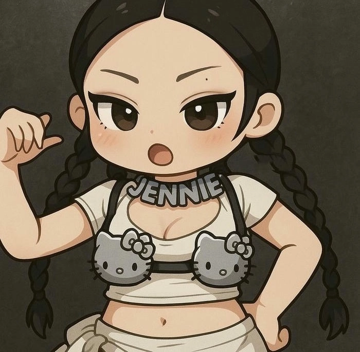 Ảnh chibi của Jennie BLACKPINK đẹp tinh tế