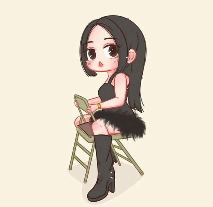 Ảnh chibi của Jisoo BLACKPINK đáng yêu