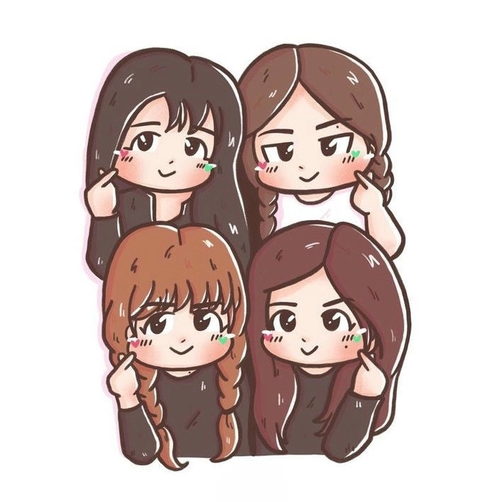 Ảnh chibi cute BlackPink dễ thương