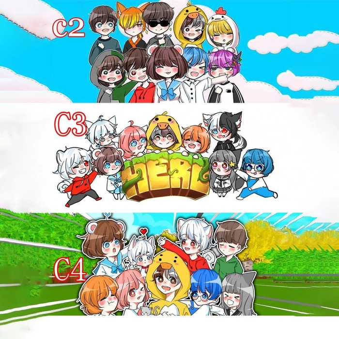 Ảnh hội chị em Hero Team chibi cực dễ thương