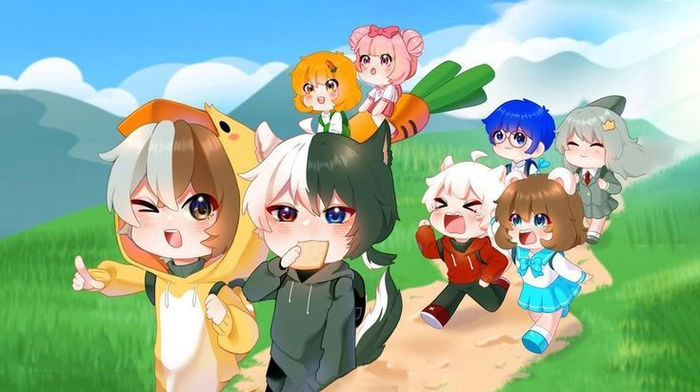 Ảnh hội chị em Hero Team chibi xinh xắn