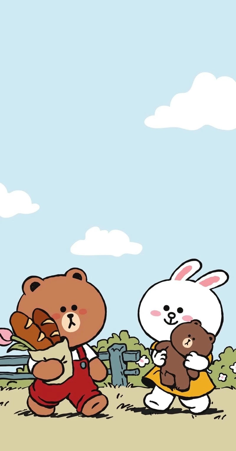 Ảnh nền Gấu Nâu cute chất lượng cao
