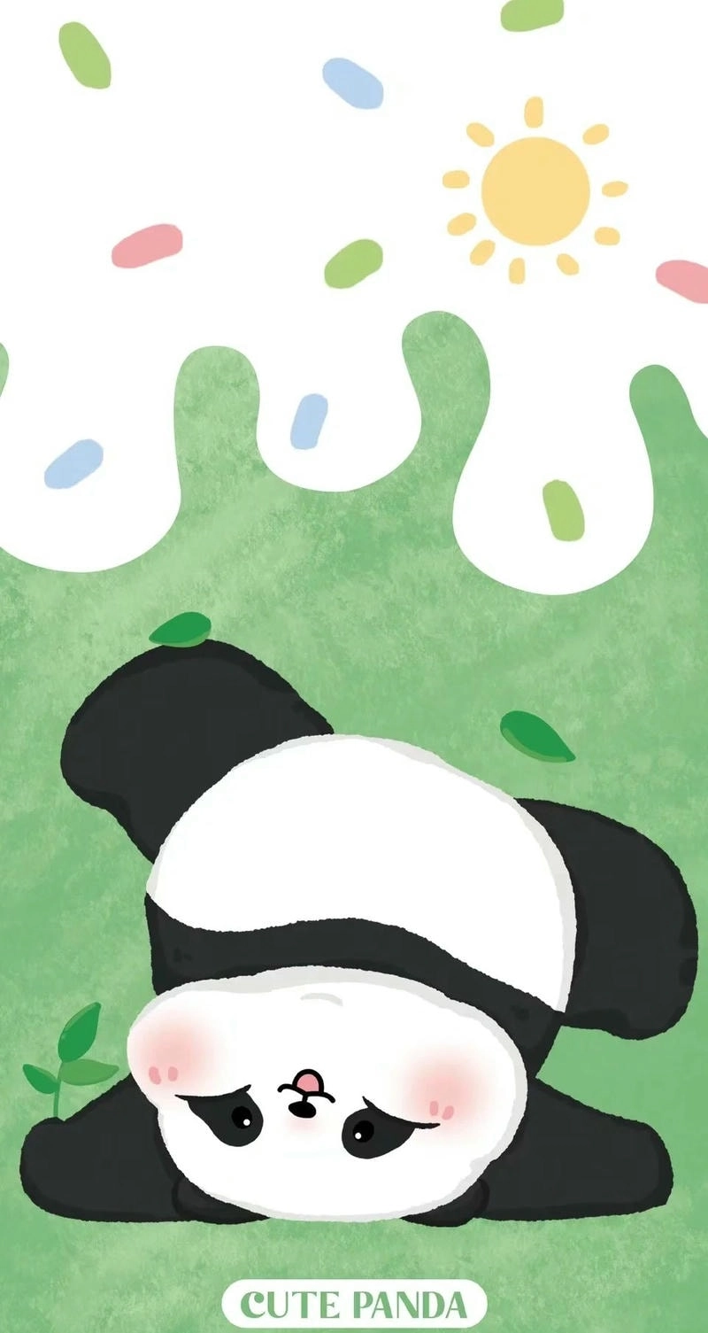 Ảnh nền Gấu Trúc trắng đen cute