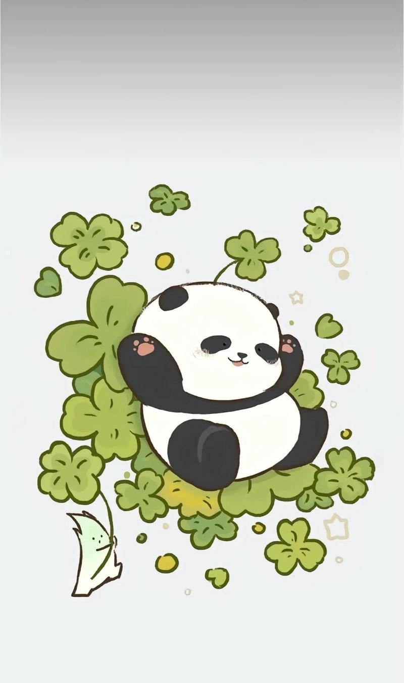 Ảnh nền Gấu Trúc vui nhộn và cute