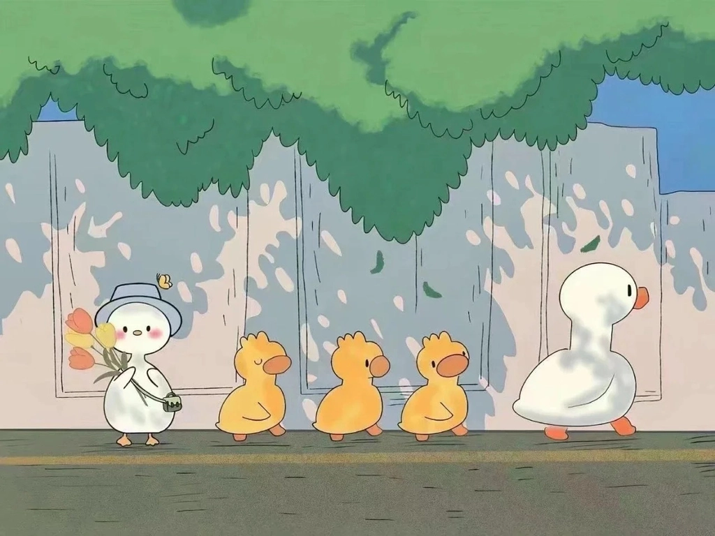 Ảnh vịt vàng cute dễ thương cho PC