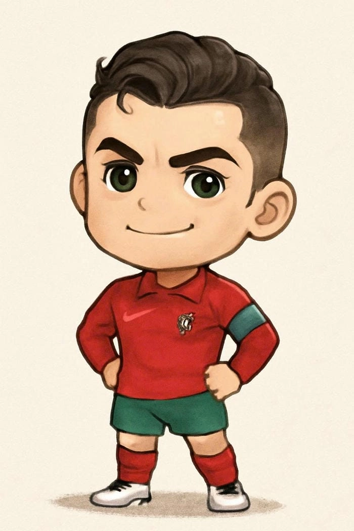 Avatar Ronaldo chibi dễ thương