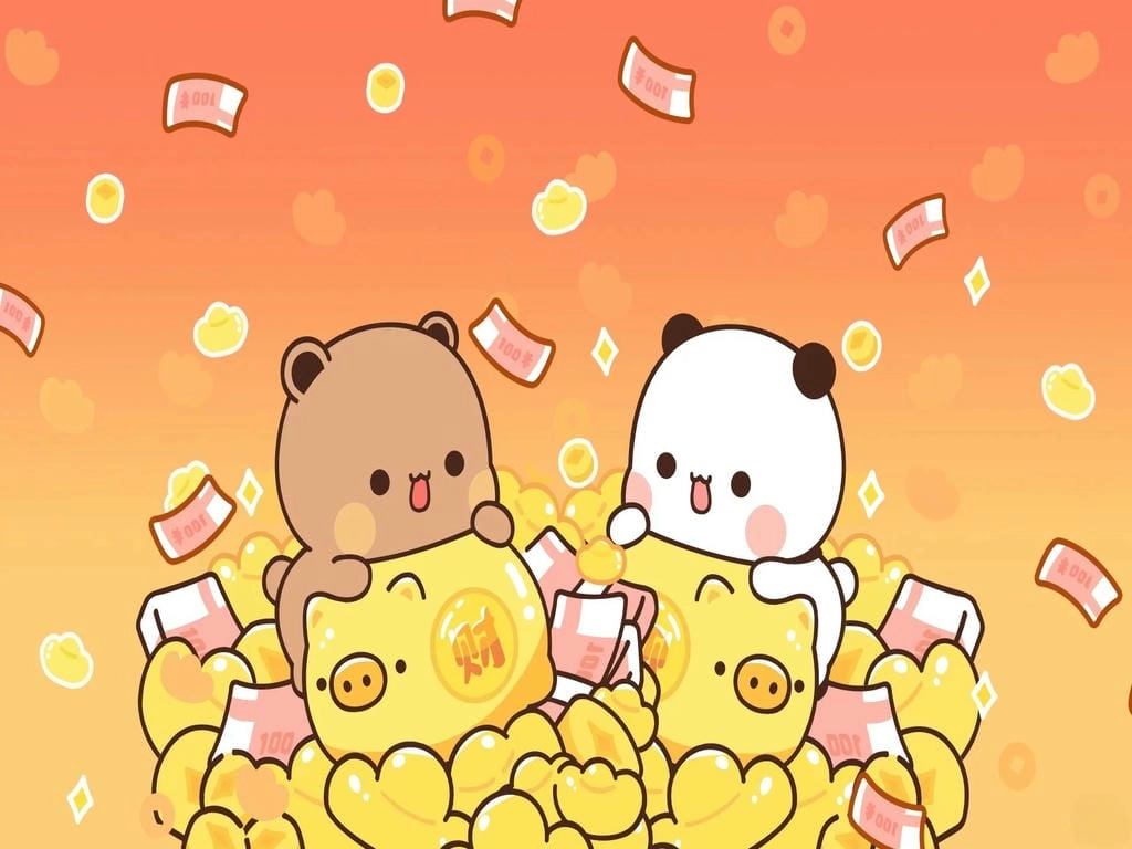 Avatar hình nền Tết cute trên PC