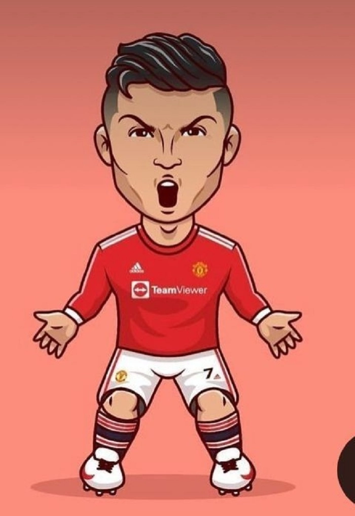 Cristiano Ronaldo chibi biểu cảm hài hước