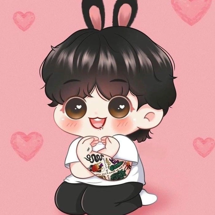Hình BTS Jungkook chibi cute