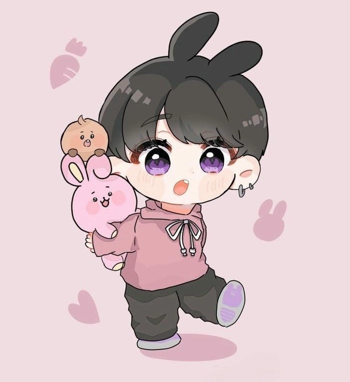 Hình BTS chibi Jungkook cute