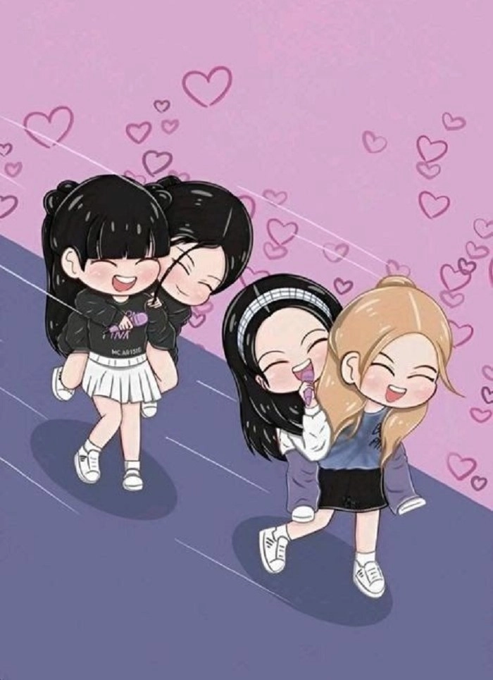 Hình BlackPink chibi dễ thương mọi phiên bản