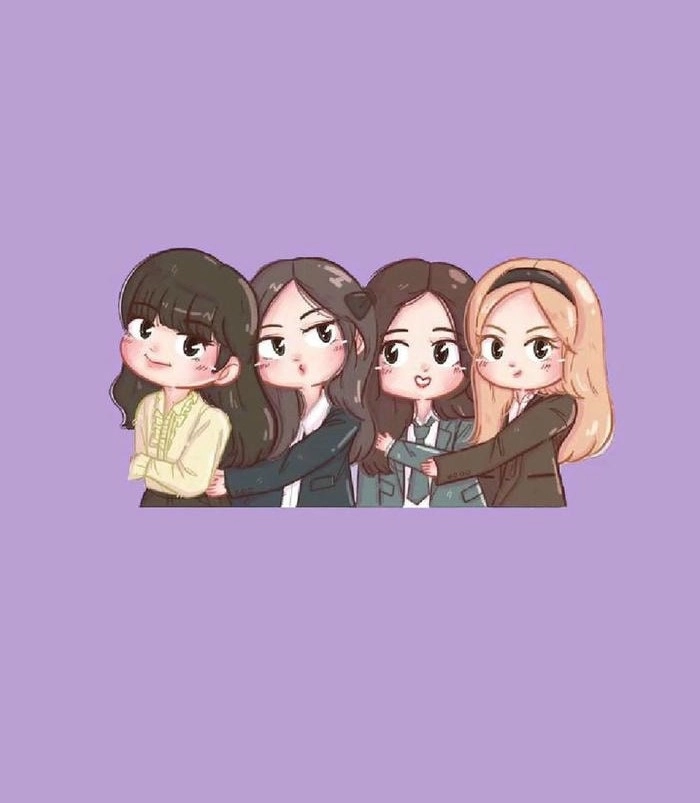 Hình BlackPink cute phiên bản chibi