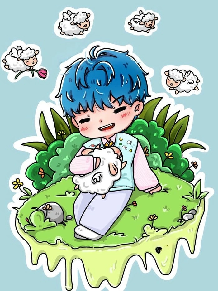 Hình Captain Boy chibi đáng yêu