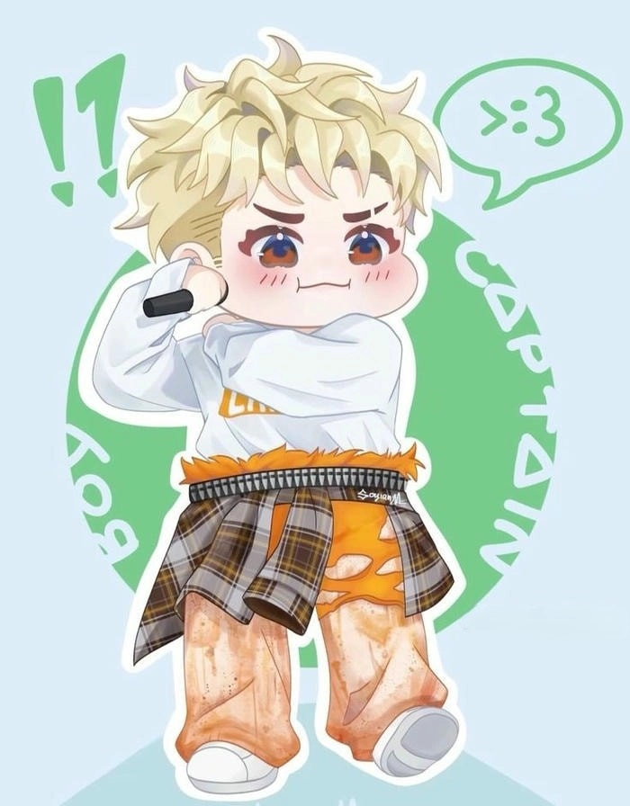 Hình Captain Boy cute chibi độc đáo