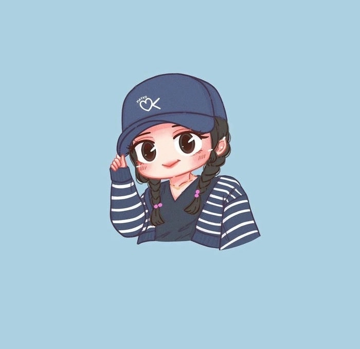 Hình Jisoo cute chibi nhẹ nhàng và xinh xắn