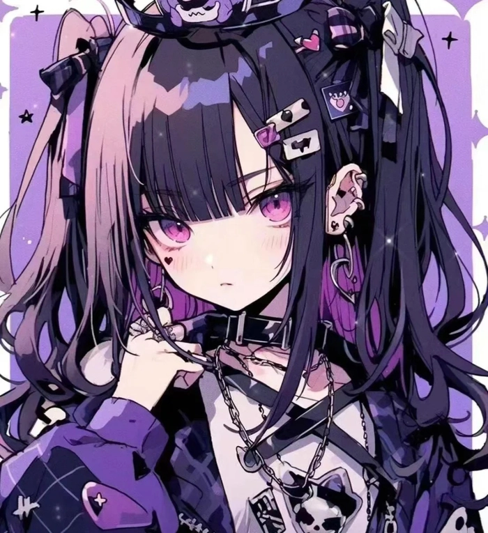 Hình Kuromi anime cá tính nhưng vẫn đáng yêu