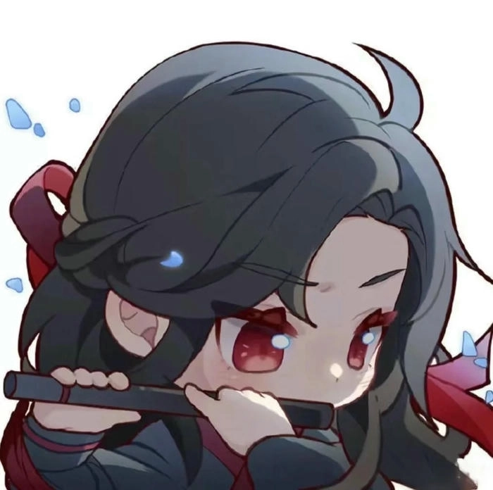 Hình Ngụy Anh chibi mặc áo đen