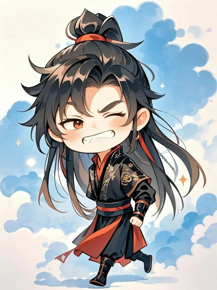 Hình Ngụy Anh chibi thần thái