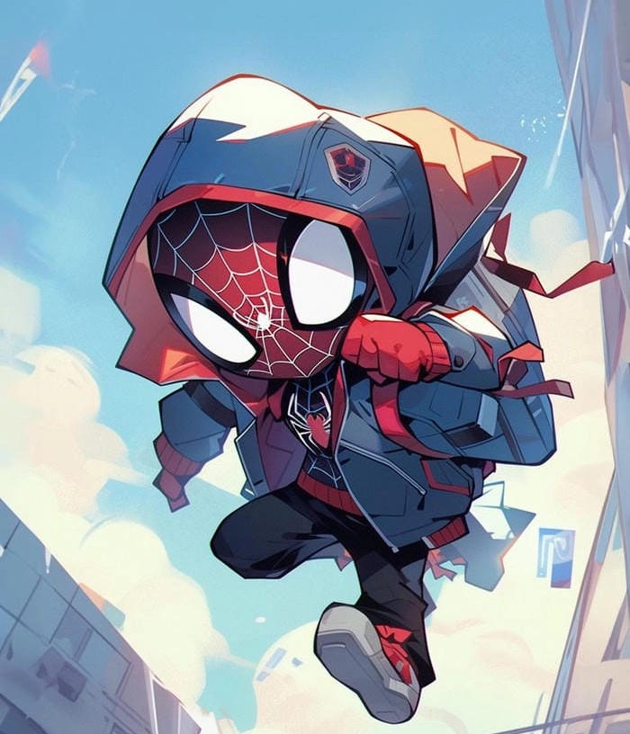 Hình Spider Man chibi dễ thương