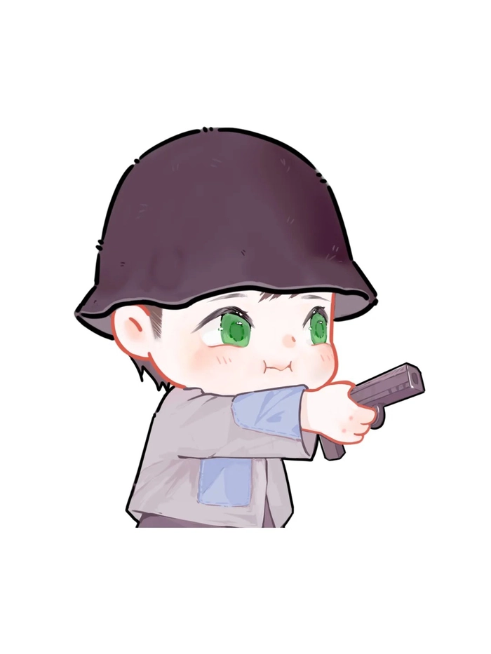 Hình Vương Nhất Bác chibi cực chill