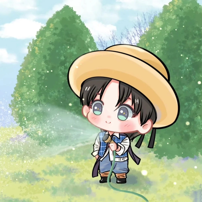 Hình Vương Nhất Bác chibi cực dễ thương