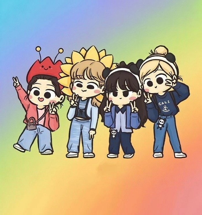 Hình ảnh BlackPink chibi cute ấn tượng